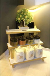 Hanah Home Estantería de Cocina Blanca